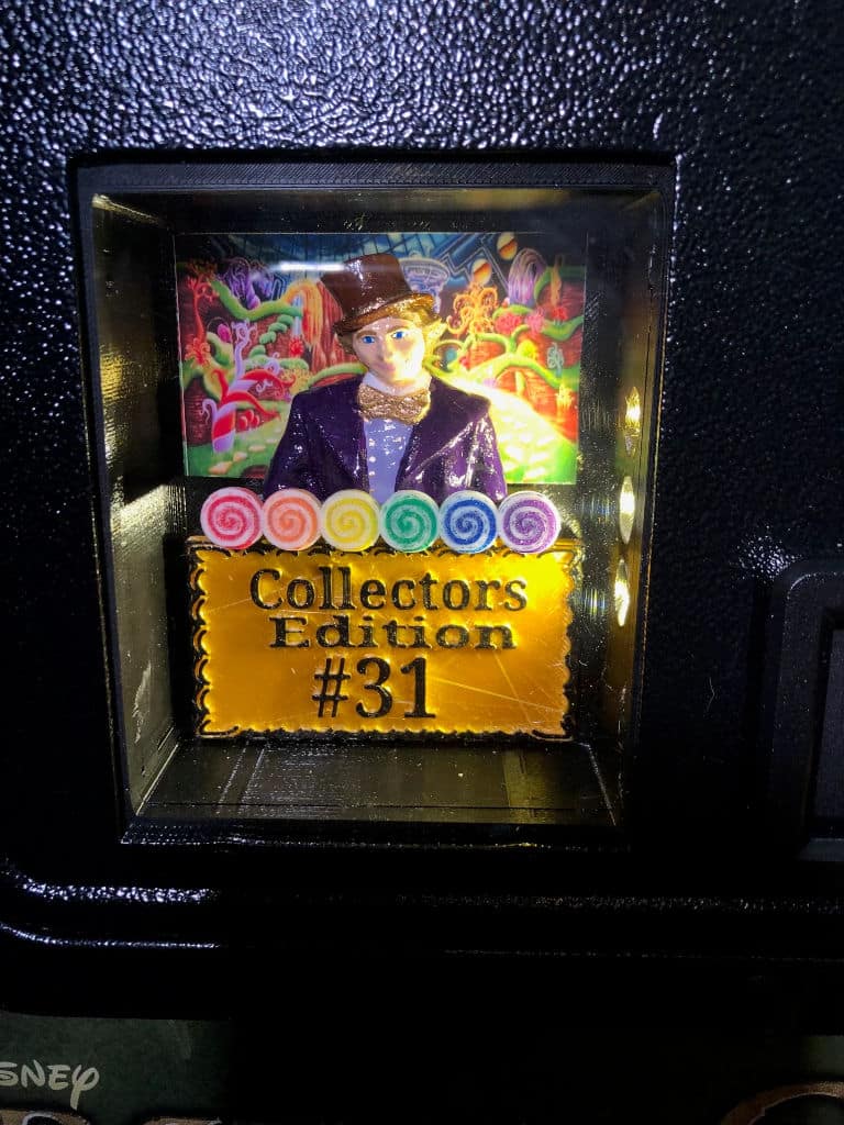 Willy Wonka Custom Illuminated Coin Door 3D Shadow Box